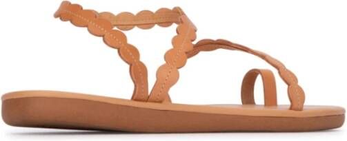 Ancient Greek Sandals Stijlvolle Sandalen voor de Zomer Beige Dames