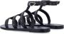 Ancient Greek Sandals Zwarte Gesloten Neus Sandalen met Ricrac-details Black Dames - Thumbnail 4