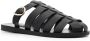 Ancient Greek Sandals Zwarte koeienleren casual sandalen Black Dames - Thumbnail 2