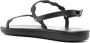 Ancient Greek Sandals Zwarte leren casual open sandalen Black Dames - Thumbnail 3