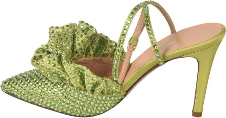 Andrea Wazen Groene Hakken Sandalen Green Dames