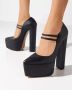 Andrea Wazen Zwarte Platform Double Jeu Schoenen Black Dames - Thumbnail 2