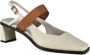 Anest Collective Witte en bruine leren sandalen White Dames - Thumbnail 3