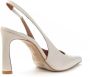 Angel Alarcon Blokhak Slingback Leren Schoenen White Dames - Thumbnail 3