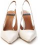 Angel Alarcon Blokhak Slingback Leren Schoenen White Dames - Thumbnail 5