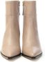 Angel Alarcon Elegante Leren Enkellaars met Hak Beige Dames - Thumbnail 5