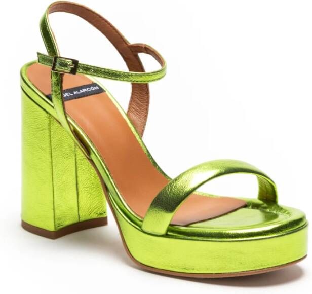 Angel Alarcon Elegante Sandalen Green Dames