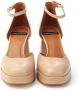 Angel Alarcon Enkelband Open Teen Plateau Hakken Beige Dames - Thumbnail 5