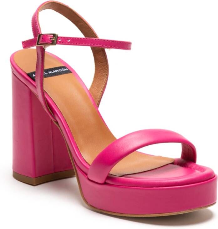 Angel Alarcon Fuchsia Sandalen voor Vrouwen Pink Dames