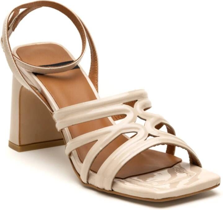 Angel Alarcon High Heel Sandals Beige Dames