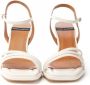 Angel Alarcon Plateau Leren Sandalen Peiron Stijl White Dames - Thumbnail 5