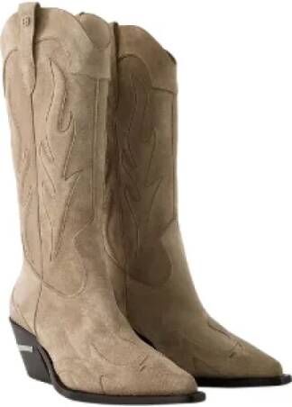 Anine Bing Leather boots Beige Dames