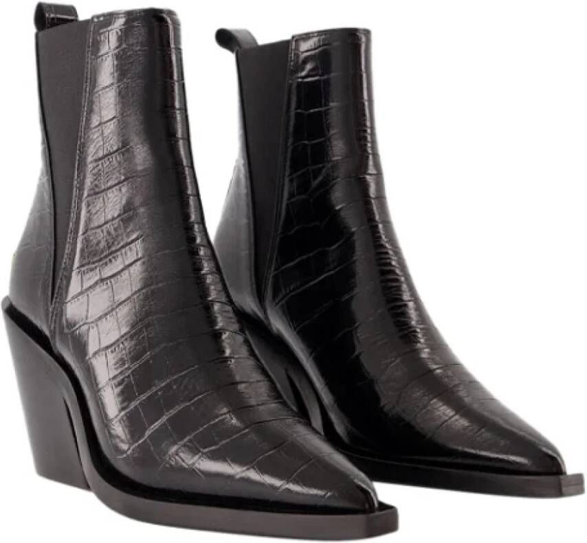 Anine Bing Leather boots Black Dames