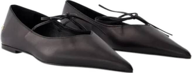 Anine Bing Leather flats Black Dames