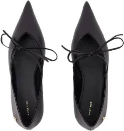 Anine Bing Leather flats Black Dames