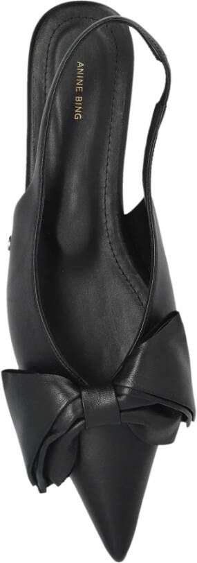 Anine Bing Leren schoenen Black Dames