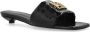 Anine Bing Leren slippers met logo-vormige applicatie Black Dames - Thumbnail 4