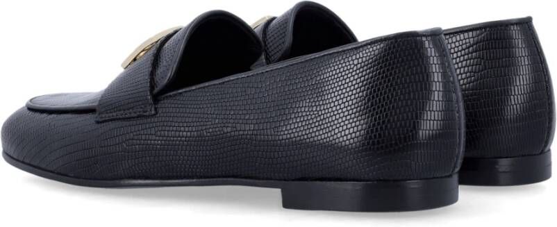 Anine Bing Zwarte Gesloten Leren Loafers Black Dames