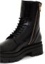 Anine Bing Zwarte Leren Veterschoenen Black Dames - Thumbnail 3