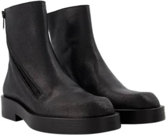 Ann Demeulemeester Leather boots Black Heren