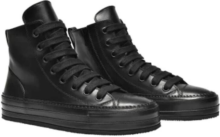 Ann Demeulemeester Leather sneakers Black Dames