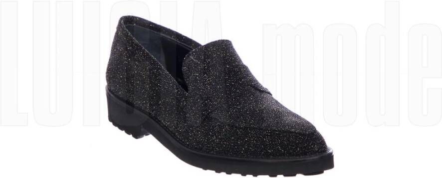 Anna F. Glitter Zwarte Schoenen Black Dames