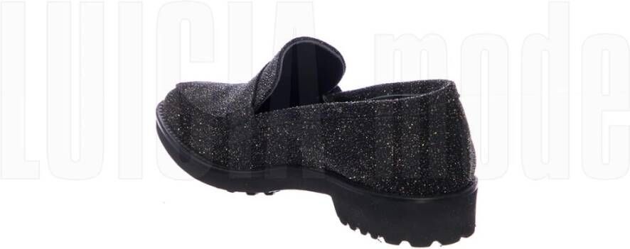 Anna F. Glitter Zwarte Schoenen Black Dames