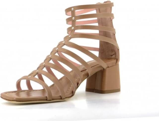 Anna F. High Heel Sandals Beige Dames