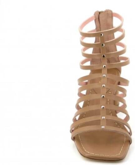 Anna F. High Heel Sandals Beige Dames