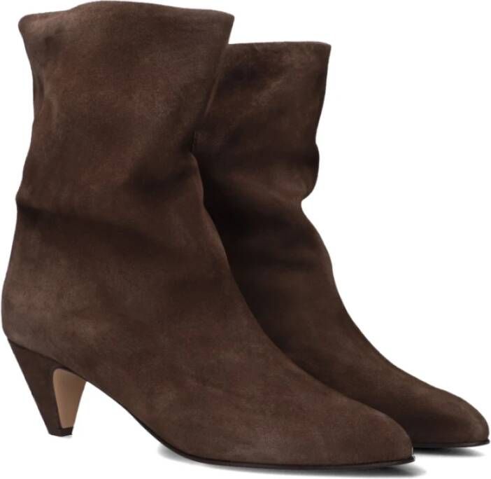 Anonymous Copenhagen Bruin Suède Stiletto Enkellaars Brown Dames