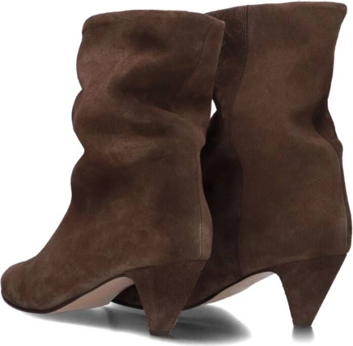 Anonymous Copenhagen Bruin Suède Stiletto Enkellaars Brown Dames