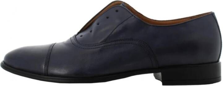 Antica Cuoieria Klassieke Leren Schoenen Blue Heren