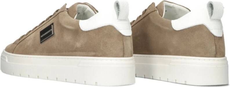 Antony Morato Beige Suède Lage Sneakers Beige Heren