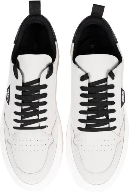 Antony Morato Eco Leren Vetersneakers White Heren