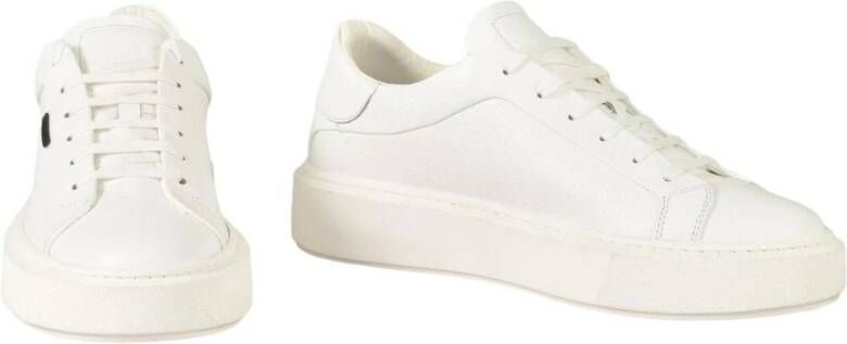 Antony Morato Leren Sneakers met Rubberen Zool White Heren