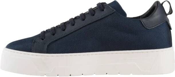 Antony Morato Metallic Bold Nylon Sneakers in Blauw Blue Heren