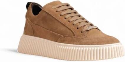 Antony Morato Suede Leren Sneaker Beige Heren