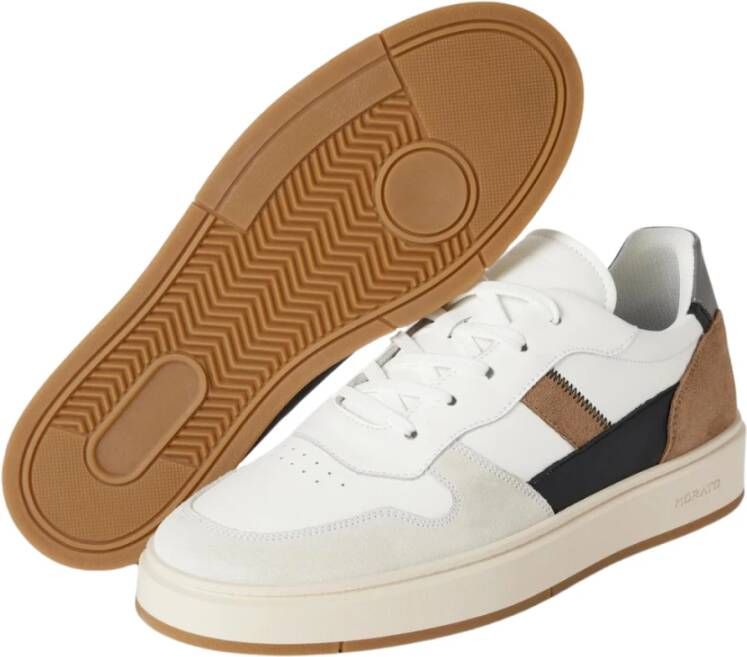 Antony Morato Witte leren sneaker emre stijl White Heren