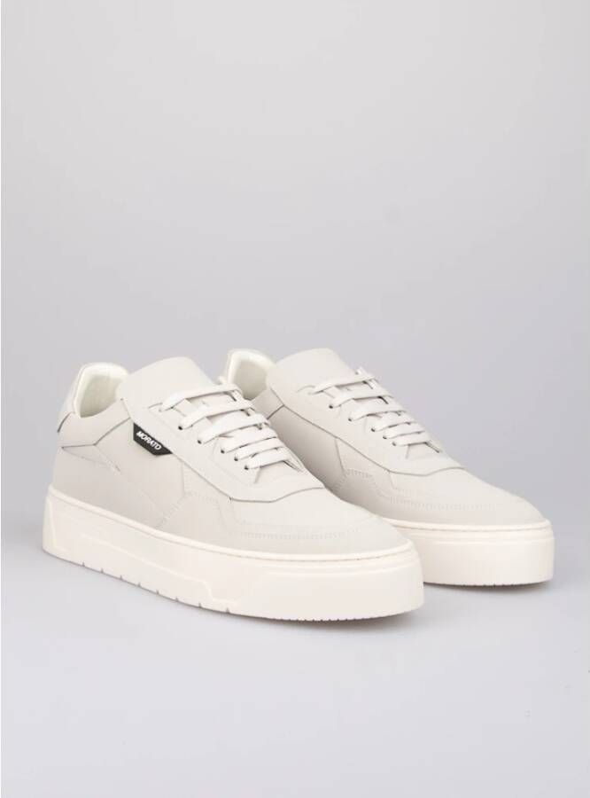 Antony Morato Witte Nubuck Leren Sneakers White Heren