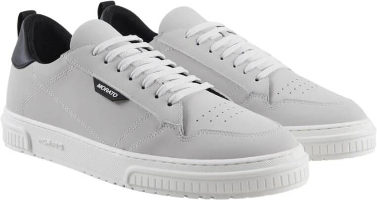 Antony Morato Witte Sneaker Wheaton Cup in Nabuk Gray Heren