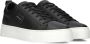 Antony Morato Leather Bold Sneakers Leren Sneaker Heren Zwart - Thumbnail 3