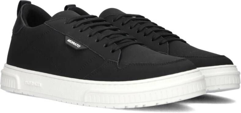 Antony Morato Zwarte Nubuck Lage Sneakers Black Heren