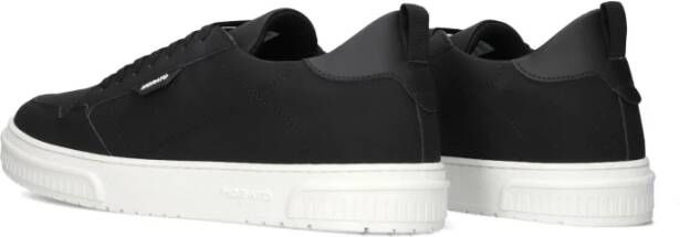 Antony Morato Zwarte Nubuck Lage Sneakers Black Heren