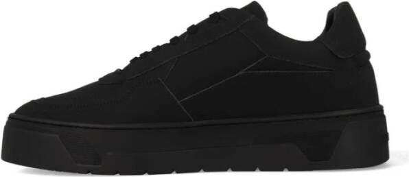 Antony Morato Zwarte Nubuck Leren Sneakers Black Heren