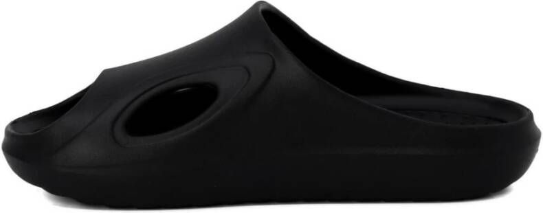 Antony Morato Zwarte Rubberen Zool Heren Slippers Black Heren