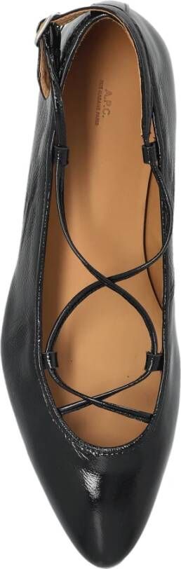 A.p.c. Leren schoenen Katie Black Dames