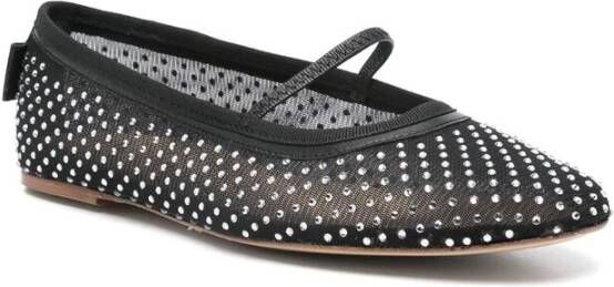 A.p.c. Zwarte Kristal Platte Schoenen met Elastische Band Black Dames