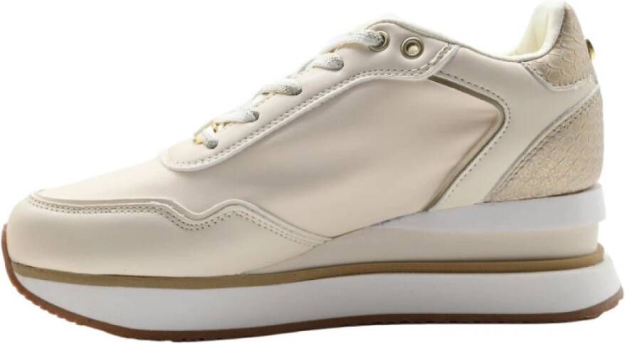 Apepazza Crème Platinumsneakers voor vrouwen Beige Dames