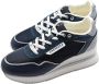 Apepazza Navy Silver Sneakers Mid-High Style Black Dames - Thumbnail 3