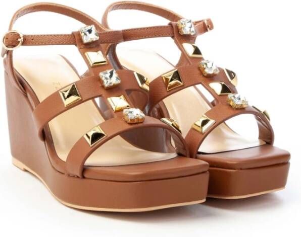 Apepazza Wedge Sandalen Brown Dames